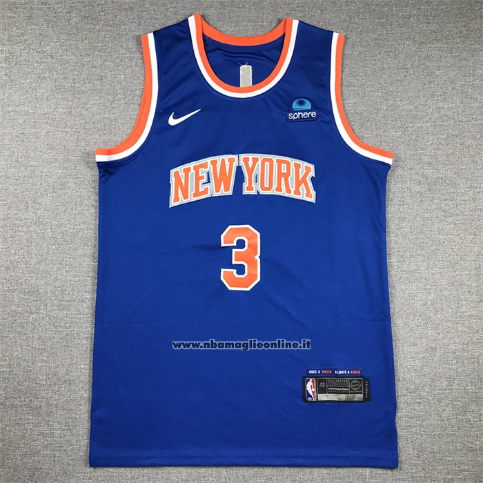 Maglia New York Knicks Josh Hart #3 Icon Blu